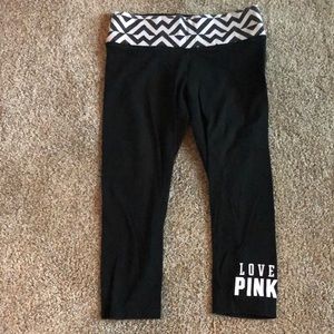 VS Pink cropped leggings